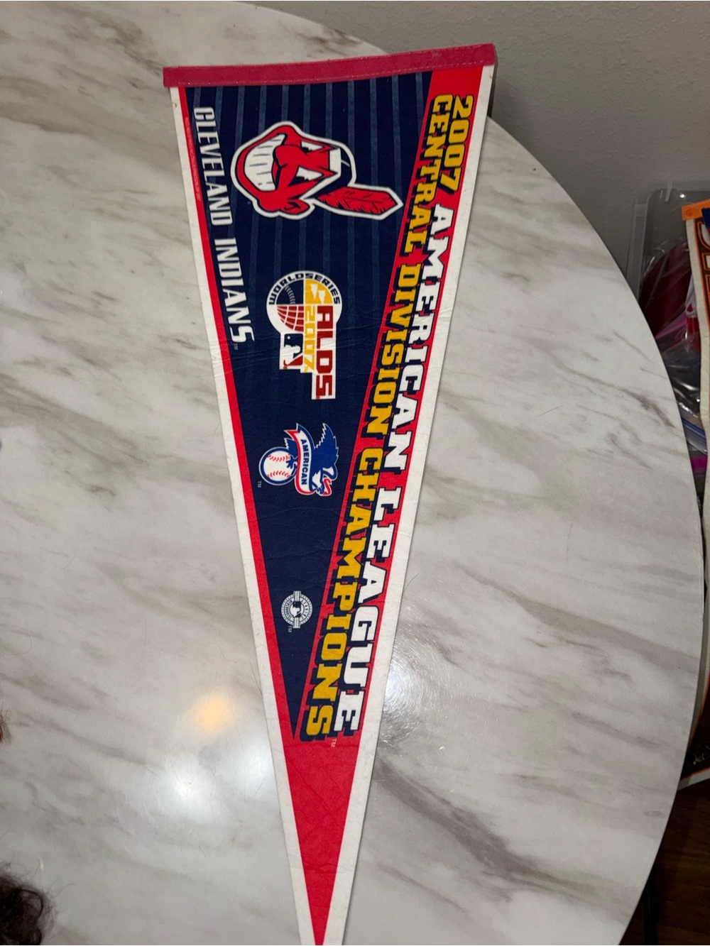 NBL Cleveland Indians felt pendant flag souviner